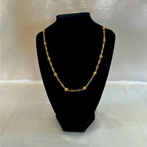 Long Vintage Gold Chain Necklace